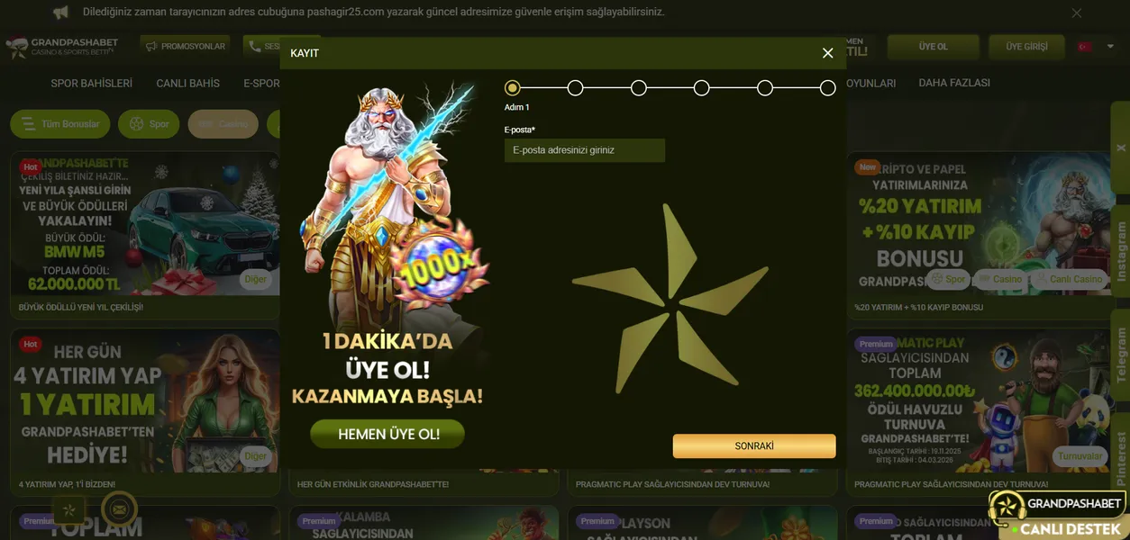 Nasıl Alınır: Grandpashabet Deneme Bonusu Rehberi